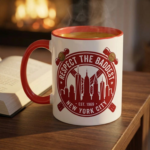 Accent Coffee Mug — "Being the Baddest is the only way to start the day"